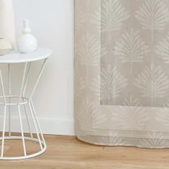 DOUCEUR D'INTERIEUR Voilage tissé (140 x 240 cm) Levita Taupe Discount
